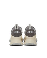 Fendi Grey Ffluid Low Top Sneakers