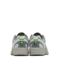 MSGM Grey Fila Edition Low Top Sneakers