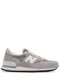 New Balance Grey Khaki Teddy Santis Edition Made In Usa 990v1 Sneakers