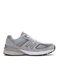 New Balance Grey Made In Us 990 V5 Sneakers