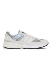 New Balance Grey Made In Us M990v5 Sneakers