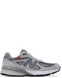 New Balance Grey Made In Usa 990v4 Low Sneakers