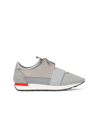 Balenciaga Grey Race Runner Sneakers