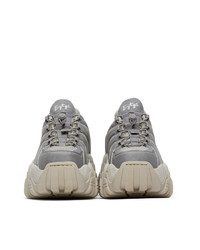 Eytys Grey Reflective Silver Cloud Sneakers