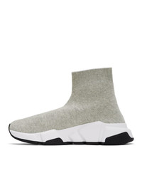 Balenciaga Grey Speed Sneakers