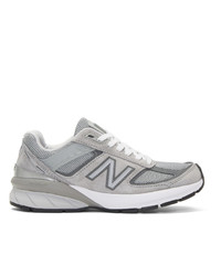 New Balance Grey Us Made 990 V5 Sneakers