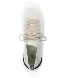 Brunello Cucinelli Knitted Upper Lace Up Sneakers