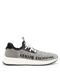 Armani Exchange Logo Sock Style Sneakers