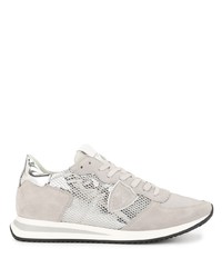 Philippe Model Metallic Panel Lace Up Sneakers