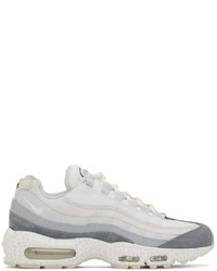 Nike Off White Gray Air Max 95 Qs Sneakers