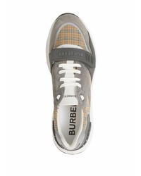 Burberry Panelled Check Sneakers