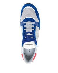 Emporio Armani Panelled Low Top Sneakers