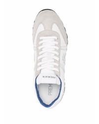 Premiata Panelled Low Top Trainers