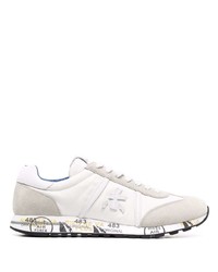 Premiata Panelled Low Top Trainers