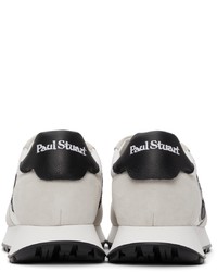 Paul Stuart S Dash Logo Retro Sneakers