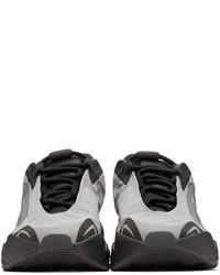 Yeezy Silver Black Boost 700 Mnvn Sneakers