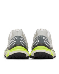 Salomon Taupe And Grey Xt 6 Advanced Sneakers
