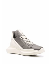 Rick Owens Two Tone Low Top Sneakers