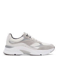 BOSS White And Grey Ardical Sneakers