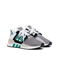adidas White And Grey Eqt Support 9118 Sneakers