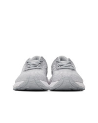 Asics White And Grey Gt 2000 8 Sneakers