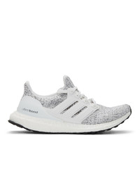 adidas Originals White And Grey Ultraboost Sneakers