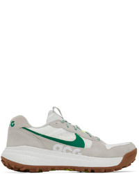 Nike White Gray Lowcate Sneakers