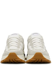 DSQUARED2 White Grey Run Dsq2 Sneakers