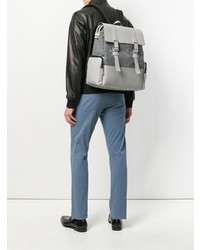 Canali Check Panelled Backpack
