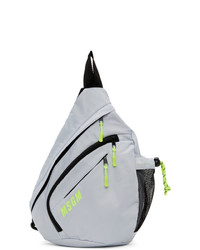 MSGM Grey Logo Mono Backpack