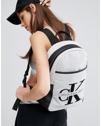 Calvin Klein Logo Gray Backpack