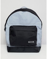 Nicce London Nicce Backpack In Reflective With Contrasting Pocket