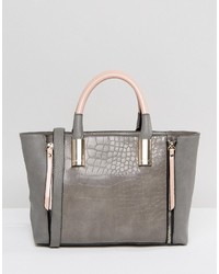 Lipsy Gray Pink Zip Grab Bag
