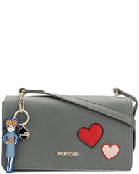 Love Moschino Heart Patches Shoulder Bag