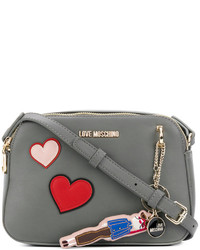 Love Moschino Heart Patches Shoulder Bag