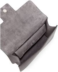 Alexander McQueen Insignia Small Chain Satchel Bag Smoke Gray