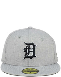 New Era Detroit Tigers Heather Black White 59fifty Fitted Cap