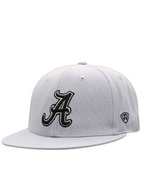 Top of the World Gray Alabama Crimson Tide Fitted Hat