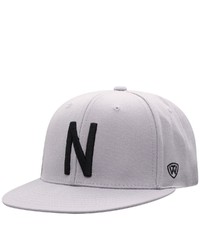 Top of the World Gray Nebraska Huskers Fitted Hat