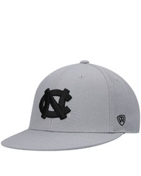 Top of the World Gray North Carolina Tar Heels Fitted Hat