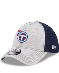New Era Graynavy Tennessee Titans Historic Logo Prime 39thirty Flex Hat