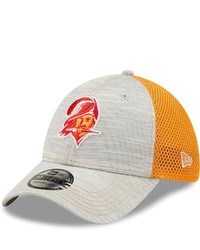 New Era Grayorange Tampa Bay Buccaneers Historic Logo Prime 39thirty Flex Hat