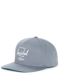 Herschel Supply Co Whaler Snapback Baseball Cap Grey