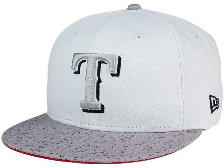 KTZ Texas Rangers Heather Trucker 9fifty Snapback Cap in Gray for