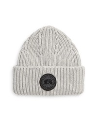 Canada Goose Arctic Disc Recycled Cashmere Wool Beanie In Mist Grey