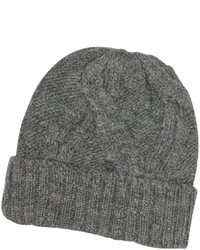 Paul Smith Cable Knit Wool Alpaca Beanie Hat