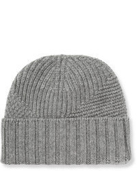 Exemplaire Panelled Knit Cashmere Beanie Hat