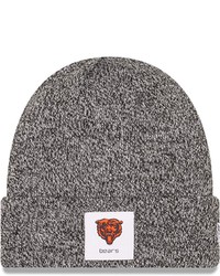 New Era Heathered Black Chicago Bears Hamilton Cuffed Knit Hat In Heather Black At Nordstrom