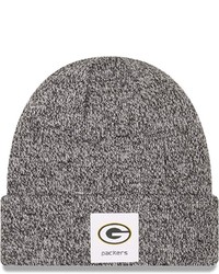 New Era Heathered Black Green Bay Packers Hamilton Cuffed Knit Hat In Heather Black At Nordstrom