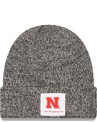 New Era Heathered Black Nebraska Huskers Hamilton Cuffed Knit Hat In Heather Black At Nordstrom